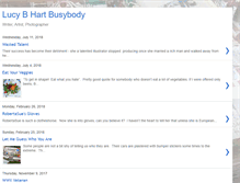 Tablet Screenshot of lucybhartbusybody.com